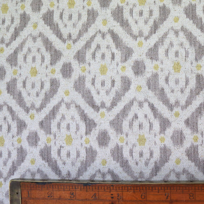 Taupe/Yellow Furnishing Ikat Fabric