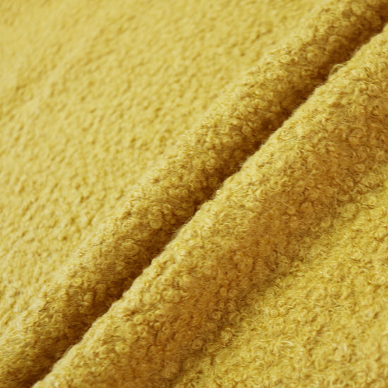 Boucle Coating Fabric Mustard Yellow Fabrics Galore