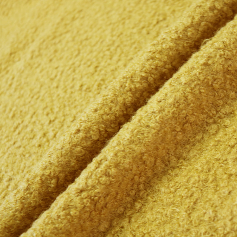 Boucle Coating Fabric Mustard Yellow Fabrics Galore