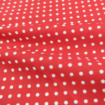 3mm Polka Dot Cotton - Red
