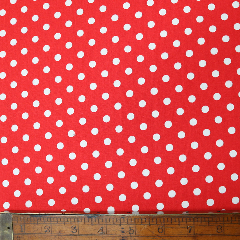 Large Polka Dot Cotton - Red – Fabrics Galore