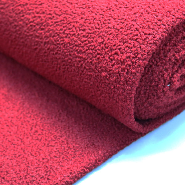 Teddy Coating Fabric - Red