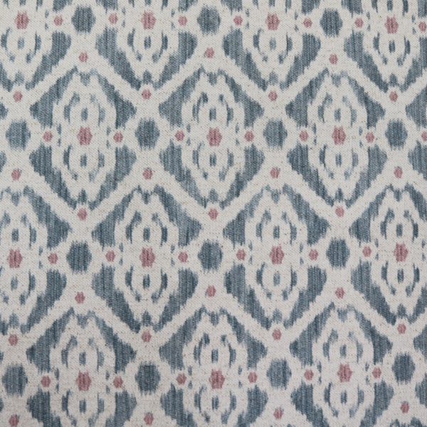 Blue and Pink Furnishing Ikat Fabric