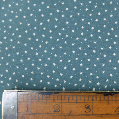 Printed Cotton Stars and Spots - Antique Sage Green