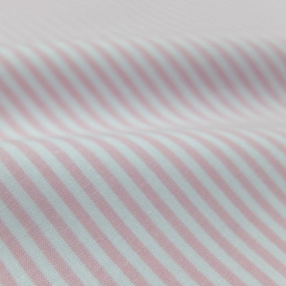 Chambray Cotton - Pink - Stripe