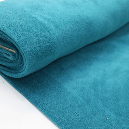 Teal Blue Fleece Fabric