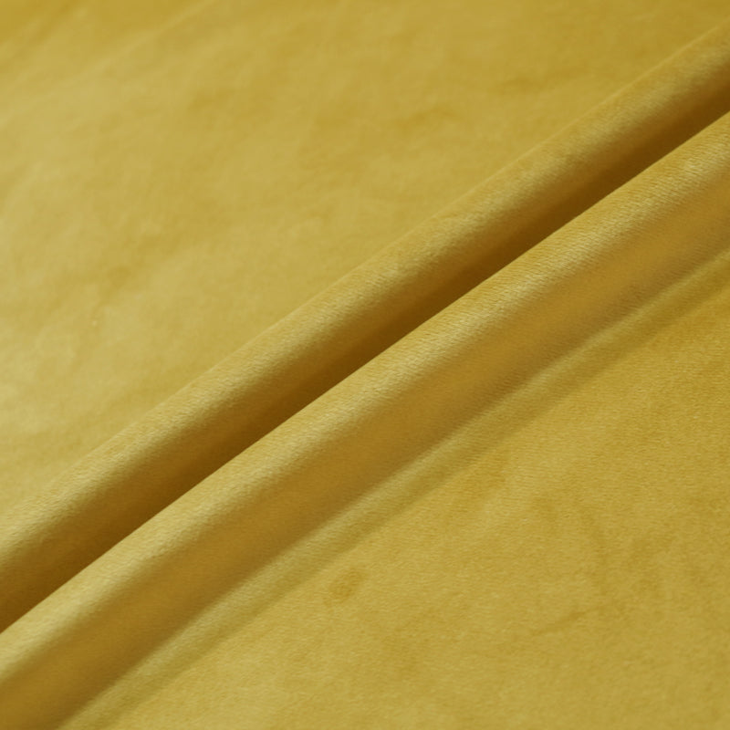 Mustard Yellow Velvet Fabric 100% Polyester