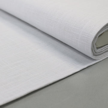 Nearly Pure Washed Linen  - Bright White