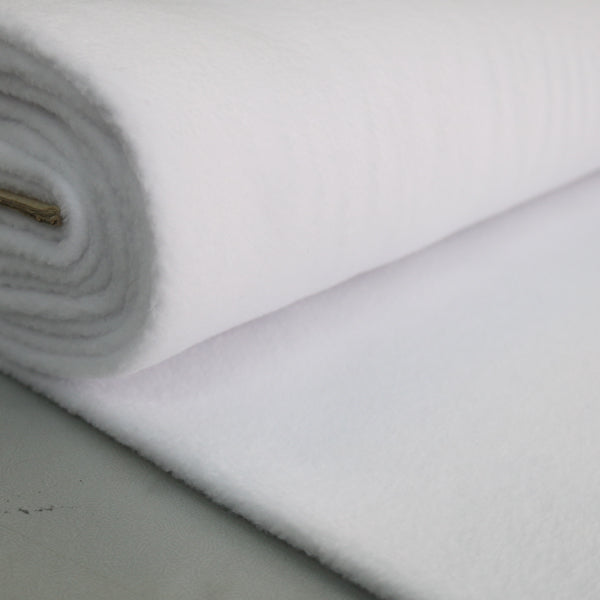 White Lambskin Polar Fleece Fabric