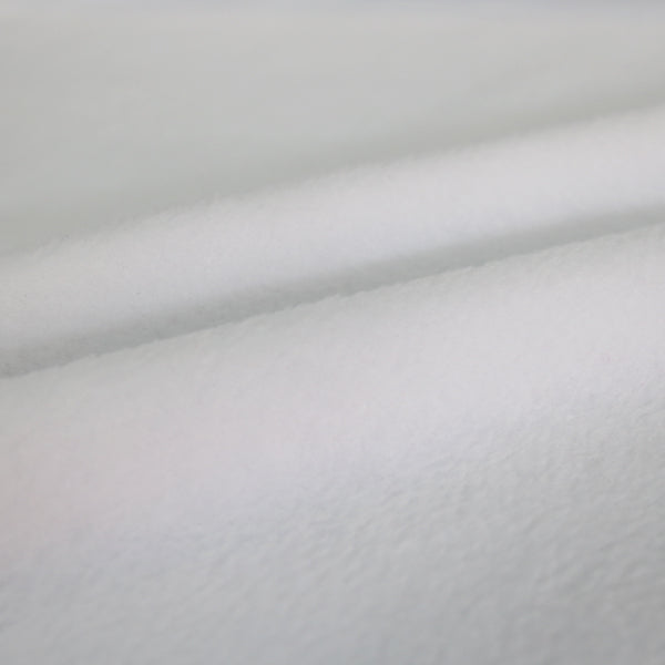 White Lambskin Polar Fleece Fabric