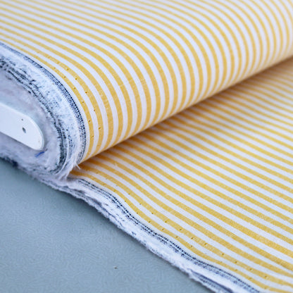 Chambray Cotton - Yellow - Stripe