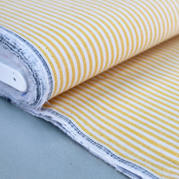 Chambray Cotton - Stripe - Yellow