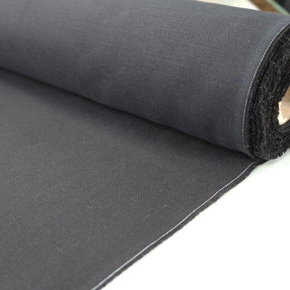 Home Furnishing Fabric Brushed Panama Weave - Black